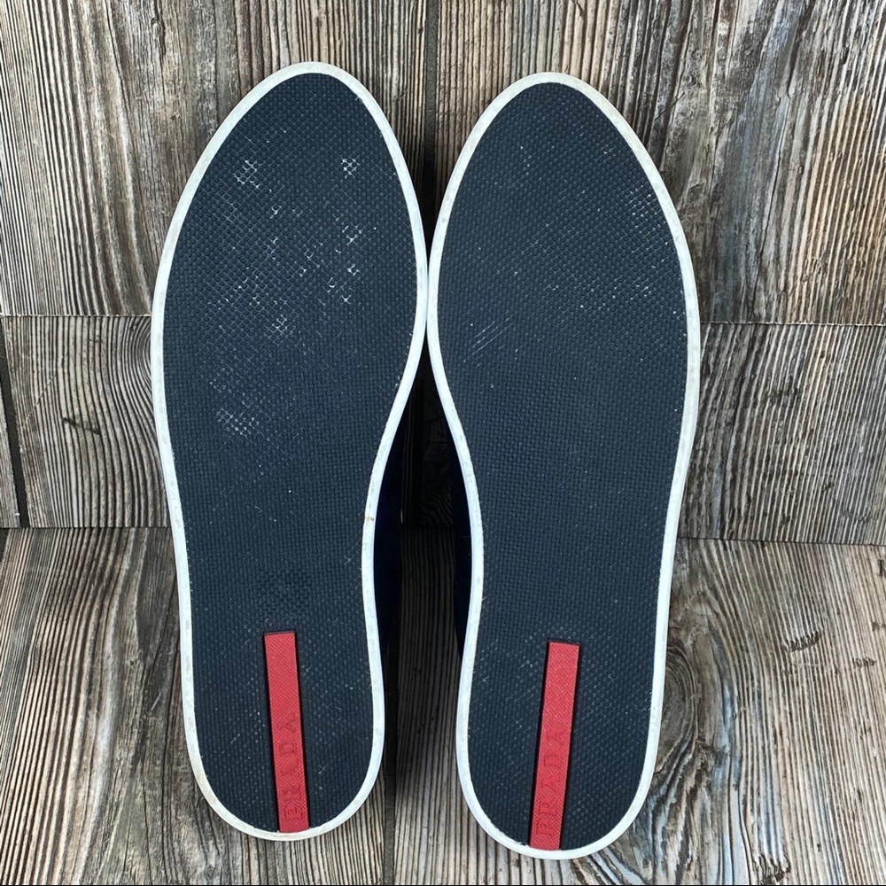 COPY - Prada Satin Low Top Textured Cap Platform Sneakers - Picture 10 of 14